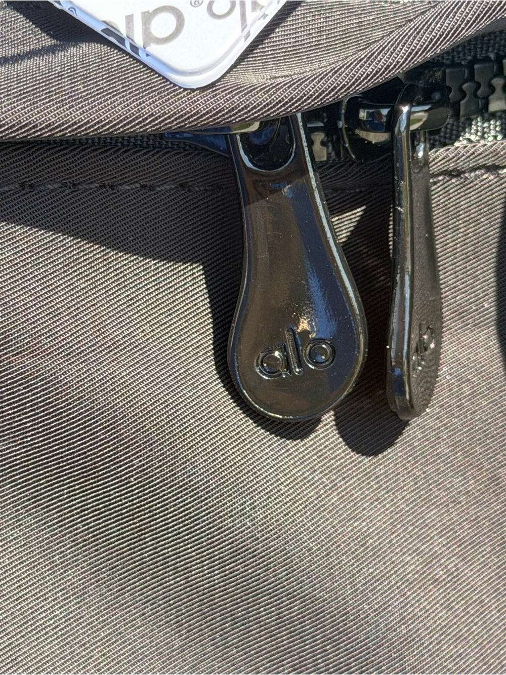 ALO Yoga Black Everyday Backpack with Front Zip Pocket - Picture 9 of 15